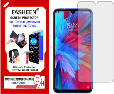 Fasheen Tempered Glass Guard for MI REDMI NOTE 7S (Flexible Shatterproof)(Pack of 1)