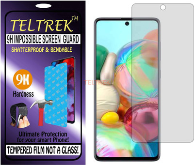 TELTREK Tempered Glass Guard for SAMSUNG A715F (GALAXY A71) (Flexible Shatterproof)(Pack of 1)