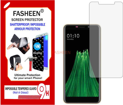 Fasheen Tempered Glass Guard for MOBISTAR C1 (Flexible Shatterproof)(Pack of 1)
