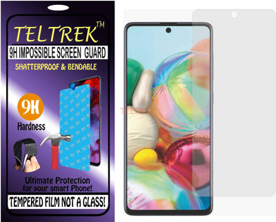 TELTREK Tempered Glass Guard for SAMSUNG A71 5G (Flexible Shatterproof)(Pack of 1)