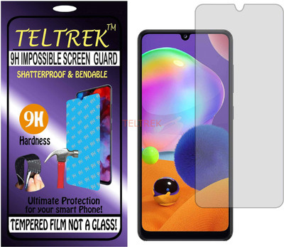 TELTREK Tempered Glass Guard for SAMSUNG A31 (Flexible Shatterproof)(Pack of 1)