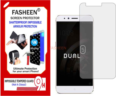 Fasheen Tempered Glass Guard for MICROMAX DUAL 5 E4820 (Flexible Shatterproof)(Pack of 1)