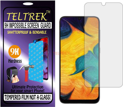 TELTREK Tempered Glass Guard for SAMSUNG GALAXY A30 (Flexible Shatterproof)(Pack of 1)