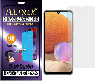 TELTREK Tempered Glass Guard for SAMSUNG GALAXY A32 4G (Flexible Shatterproof)(Pack of 1)