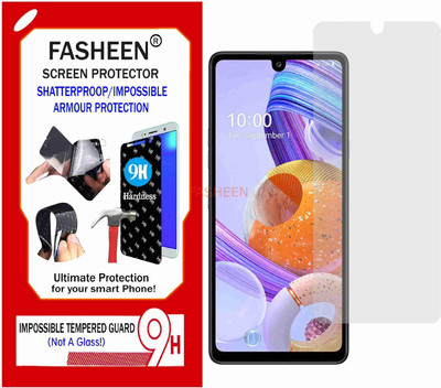 Fasheen Tempered Glass Guard for LG K71 (Flexible Shatterproof)(Pack of 1)