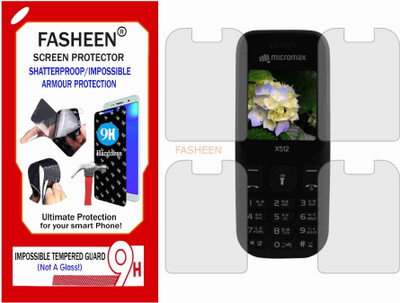 Fasheen Tempered Glass Guard for MICROMAX X512 (Flexible Shatterproof)(Pack of 1)