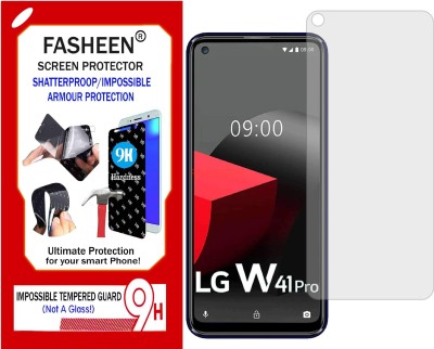 Fasheen Tempered Glass Guard for LG W41 PLUS (Flexible Shatterproof)(Pack of 1)