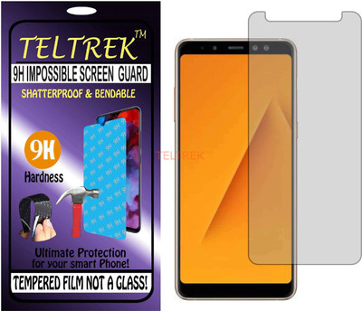 TELTREK Tempered Glass Guard for SAMSUNG GALAXY A8 PLUS (2018) (Flexible Shatterproof)(Pack of 1)
