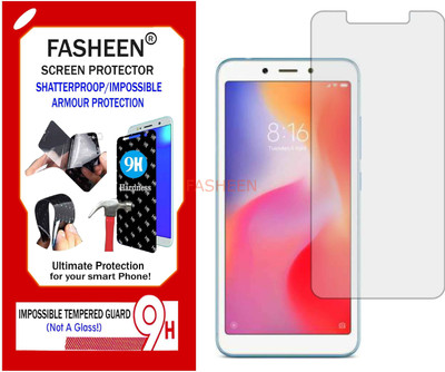Fasheen Tempered Glass Guard for MI REDMI 6 (Flexible Shatterproof)(Pack of 1)