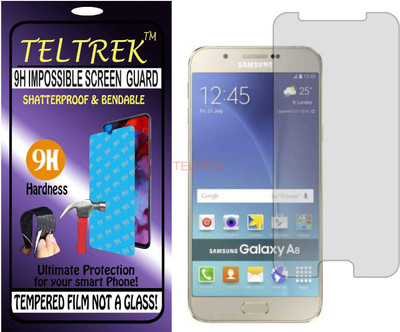 TELTREK Tempered Glass Guard for SAMSUNG GALAXY A8 2016 (Flexible Shatterproof)(Pack of 1)