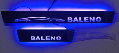 RAAS COLLECTION Car Door Led sill plates scuff plates Led foot steps for BALENO (4 PC) Door Sill Plate