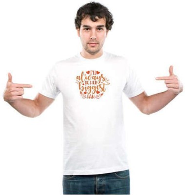 UDNAG Typography Men Round Neck White T-Shirt