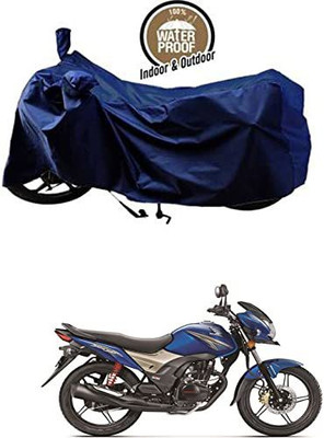 KEDIT Waterproof Two Wheeler Cover for Indian(CB Shine SP, Blue)