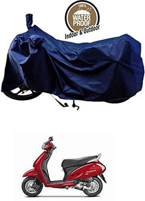 KEDIT Waterproof Two Wheeler Cover for Indian(Activa i, Blue)