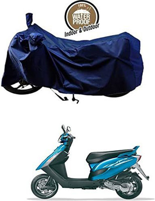 KEDIT Waterproof Two Wheeler Cover for Bajaj(Kristal, Blue)