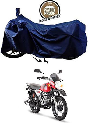KEDIT Waterproof Two Wheeler Cover for Bajaj(Boxer AT, Blue)