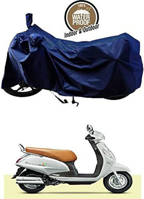 KEDIT Waterproof Two Wheeler Cover for Universal For Bike(Access, Blue)