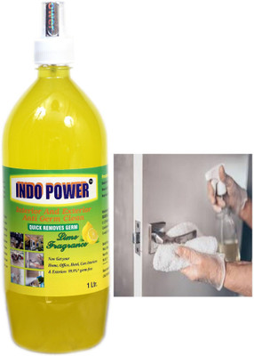 INDOPOWER Disinfectant Sanitizer Spray ANTI GERM CLEAN (QUICK REMOVES GERM) Lemon 1ltr. Regular(1000 ml)