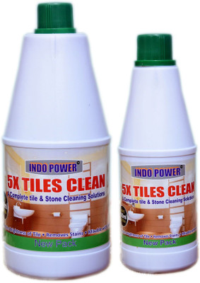 INDOPOWER TILES CLEANER 500ml.+1ltr COMBO PACK Rose(2 x 750 ml)