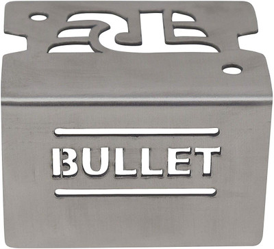 RawatZ Brushed Stainless Steel Front Disc Brake Master Cylinder Guard Handlebar Hand Guard(Royal Enfield)