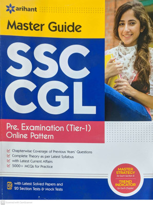 Master Guide SSC CGL Combined Graduate Level Pre Exam Tier 1 2022(English, Paperback, unknown)