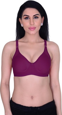 Madam BRA Women T-Shirt Non Padded Bra(Purple)