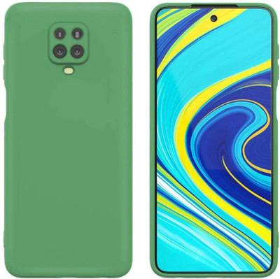 LILLIPUT Back Cover for Mi Redmi Note 9 Pro(Green, Silicon, Pack of: 1)