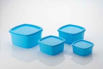 UNICEPT Plastic Fridge Container  - 250 ml, 500 ml, 750 ml, 1250 ml(Pack of 4, Blue)