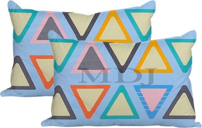 MDJ Printed Pillows Cover(Pack of 2, 43.18 cm*68.58 cm, Blue)