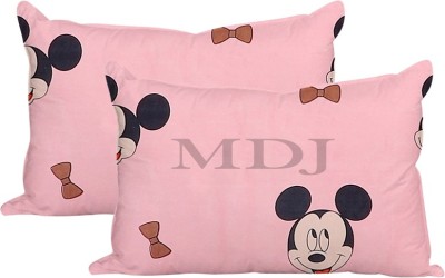 MDJ Printed Pillows Cover(Pack of 2, 43.18 cm*68.58 cm, Pink)