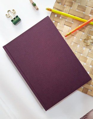 TORTUGA Hardbound notebook A5 (6 x 8''), 120 gsm , Diary ,sketchbook, journal, (Maroon) A5 Notebook UNRULED 152 Pages(Maroon)