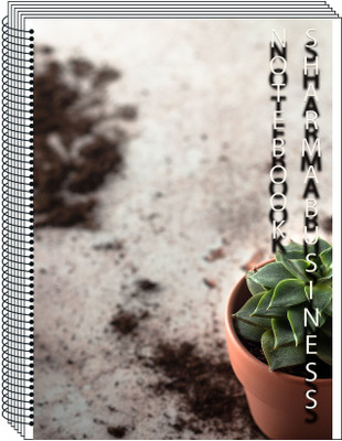 SHARMA BUSINESS exam preparation and school work A4 Note Book plain 400 Pages(White)