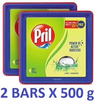 Pril POWER OF ACTIVE BOOSTERS Dishwash Bar (2 X 500 g) Dishwash Bar(2 x 500 g)