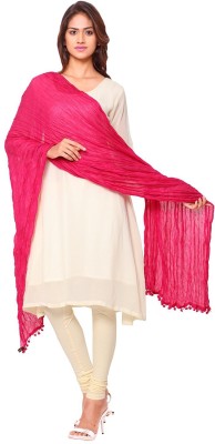 Pistaa Cotton Blend Solid Women Dupatta