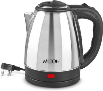 MILTON Go Electro Stainless Steel Electric Kettle, 1 Piece, 1.2 Litres, Silver Electric Kettle