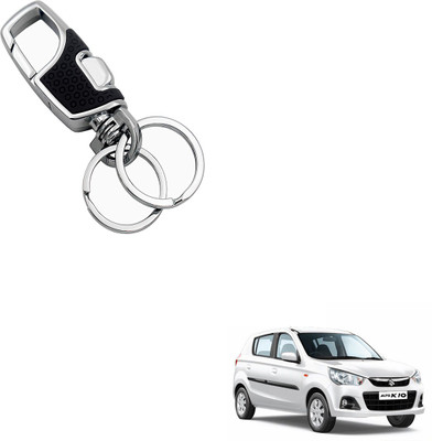 SEMAPHORE Car Luxury & Elegance Key Holder Heavy Duty(Black) Compatible with Alto K10 Key Chain