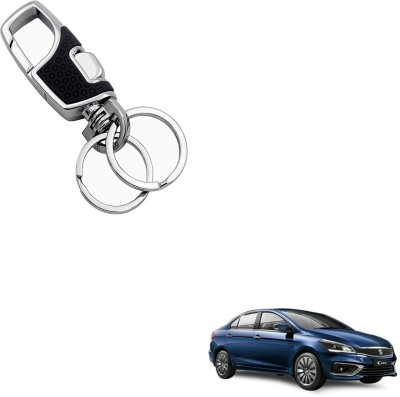 SEMAPHORE Car Luxury & Elegance Key Holder Heavy Duty(Black) Compatible with Ciaz Key Chain