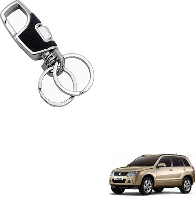 SEMAPHORE Car Luxury & Elegance Key Holder Heavy Duty(Black) Compatible with Grand Vitara Key Chain