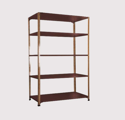 Spacious Heavy-duty power Coating Rack size18X36X49 5 shv...Darkchocolate color Luggage Rack