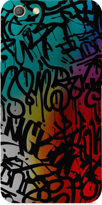 LAMHA Oppo A71 Mobile Skin(Ultra Super Graffiti Text Skin With High Mattte Finish.)
