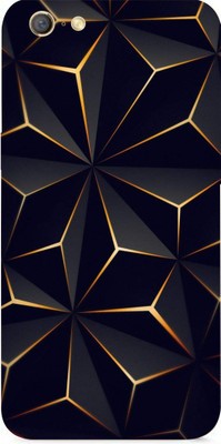 BUGGU Oppo A71 Mobile Skin(Ultra Super Black Abstract Shape Skin With High Matte Finish.)