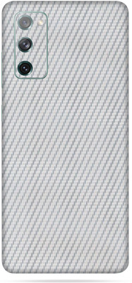 OggyBaba Samsung Galaxy S20 FE 5G Mobile Skin(Silver carbon fiber Skin With Ultra Matte Finish)