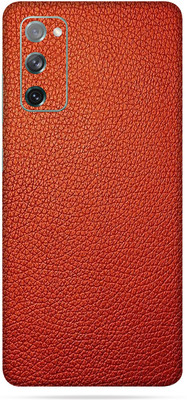 OggyBaba Samsung Galaxy S20 FE 5G Mobile Skin(Red Leather Skin With Ultra Matte Finish)