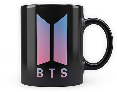 Convay BTS - Gradient Logo Design Black Patch Coffee Ceramic Coffee Mug(330 ml)