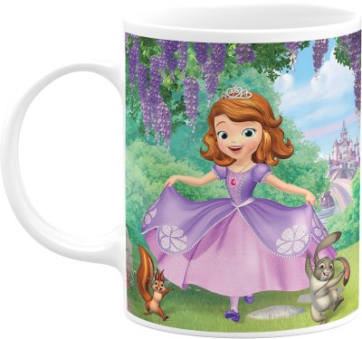 PrintingZone Princess Sofia mug Princess mug Cartoon mug For Brother Boys Girls Kids (J) Ceramic Coffee Mug(350 ml)