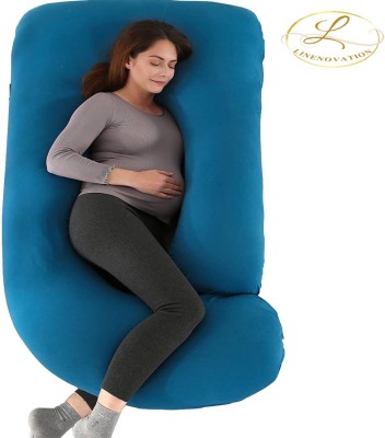 Cashmera Upgrade Model Pregnancy Pillow Microfibre Solid Pregnancy Pillow Pack of 1(Auqa Blue)