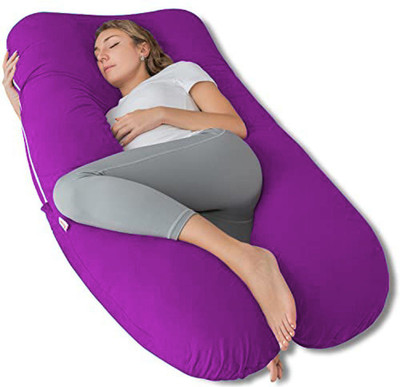 Cashmera Upgrade Model Pregnancy Pillow Microfibre Solid Pregnancy Pillow Pack of 1(Purple)