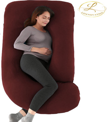 Cashmera Microfibre Pregnancy Pillow Pack of 1 Solid(Maroon)