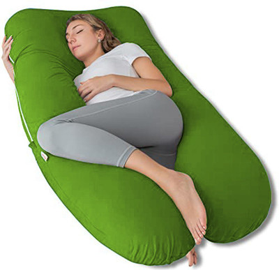 Linenovation Microfibre Solid Pregnancy Pillow Pack of 1(Light Green)