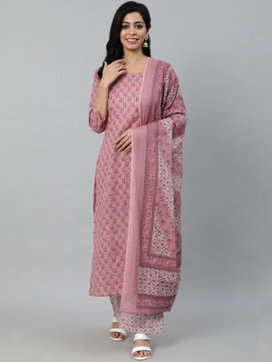 Nayo Printed Kurta, Palazzo & Dupatta Set